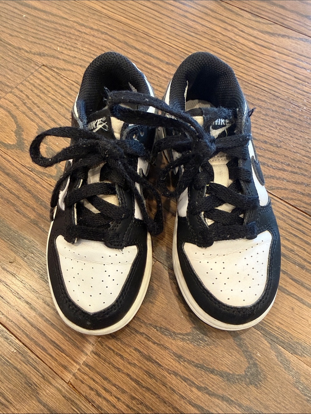 Nike Dunks Pandas Kids Black and White Low-Top Sneakers